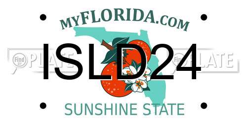 ISLD24 Florida License Plate
