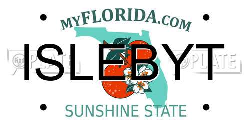 ISLEBYT Florida License Plate