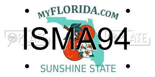 ISMA94 Florida License Plate
