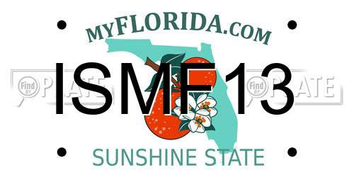 ISMF13 Florida License Plate