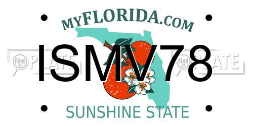 ISMV78 Florida License Plate