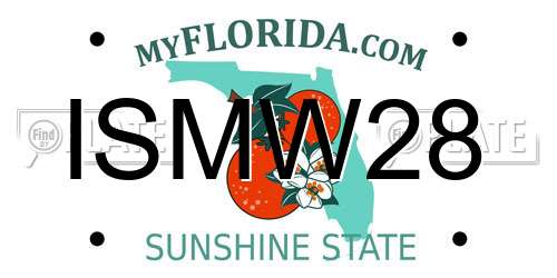 ISMW28 Florida License Plate