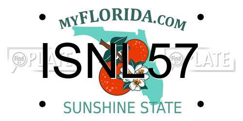 ISNL57 Florida License Plate