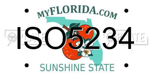 ISO5234 Florida License Plate
