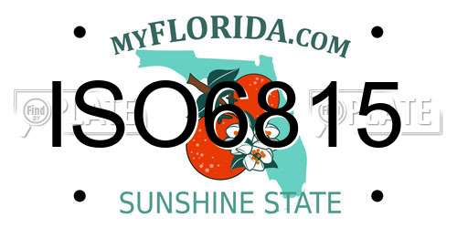 ISO6815 Florida License Plate