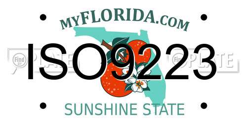 ISO9223 Florida License Plate