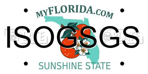 ISOGSGS Florida License Plate