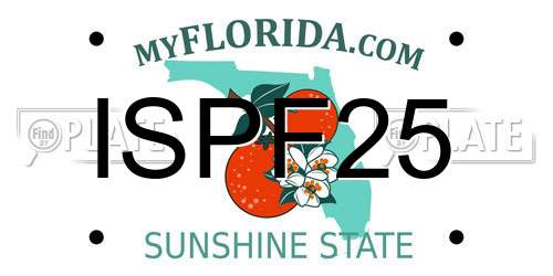 ISPF25 Florida License Plate