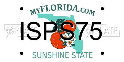 ISPS75 Florida License Plate