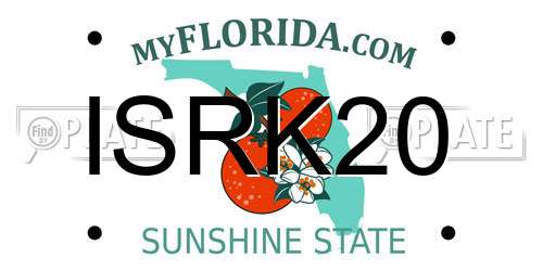 ISRK20 Florida License Plate