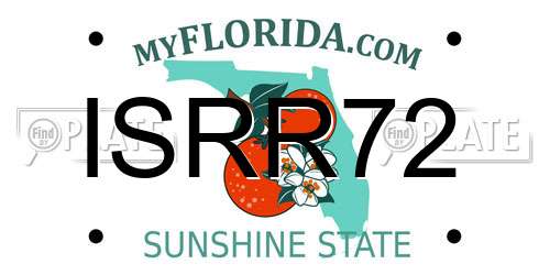 ISRR72 Florida License Plate