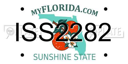 ISS2282 Florida License Plate