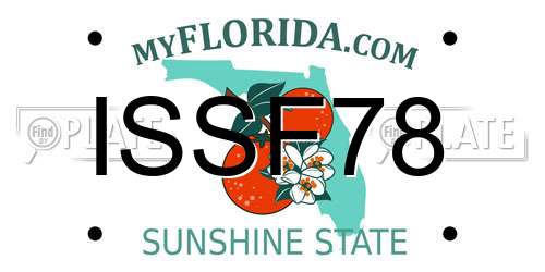 ISSF78 Florida License Plate