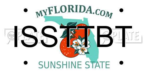 ISSTTBT Florida License Plate