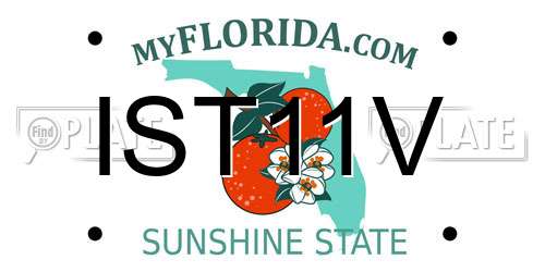 IST11V Florida License Plate