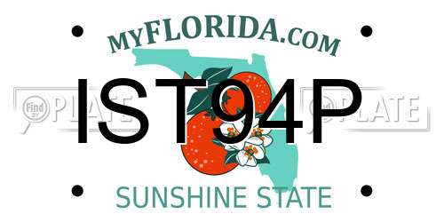 IST94P Florida License Plate