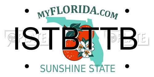 ISTBTTB Florida License Plate