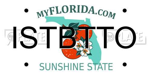 ISTBTTO Florida License Plate
