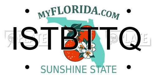 ISTBTTQ Florida License Plate