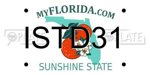 ISTD31 Florida License Plate