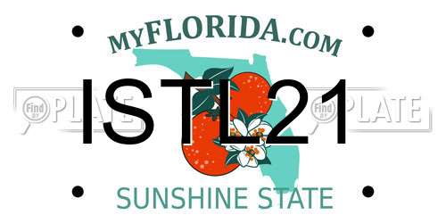 ISTL21 Florida License Plate