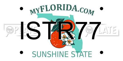 ISTR77 Florida License Plate