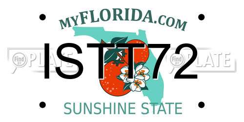 ISTT72 Florida License Plate