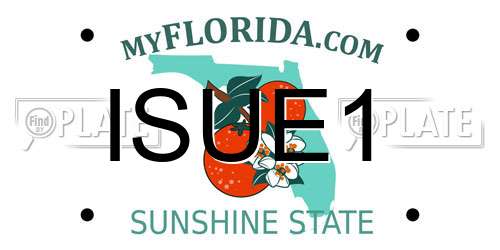 ISUE1 Florida License Plate