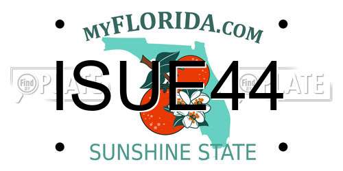 ISUE44 Florida License Plate