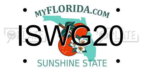 ISWG20 Florida License Plate