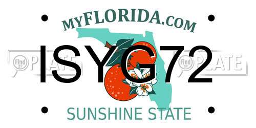 ISYG72 Florida License Plate