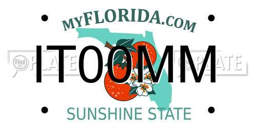 IT00MM Florida License Plate