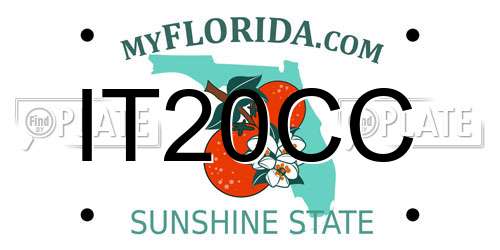 IT20CC Florida License Plate