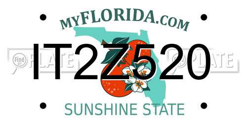 IT2Z520 Florida License Plate