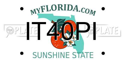 IT40PI Florida License Plate