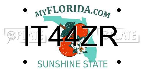 IT44ZR Florida License Plate