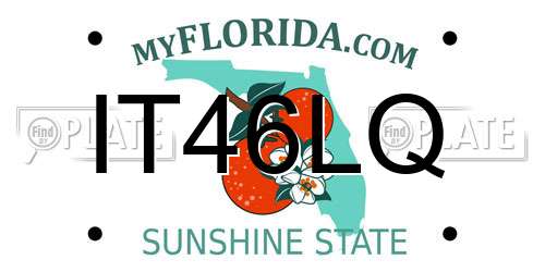 IT46LQ Florida License Plate