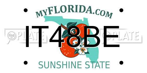 IT48BE Florida License Plate