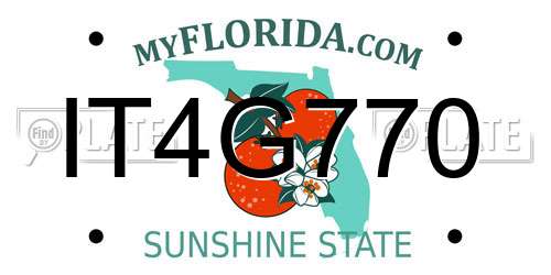 IT4G770 Florida License Plate
