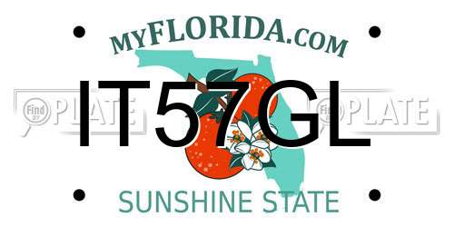 IT57GL Florida License Plate