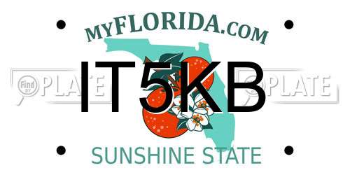 IT5KB Florida License Plate