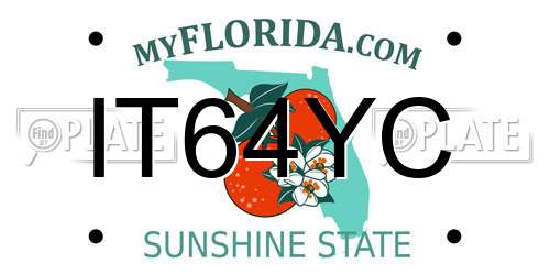 IT64YC Florida License Plate