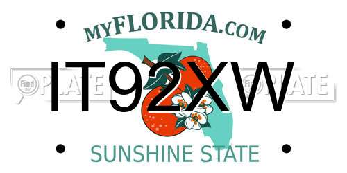 IT92XW Florida License Plate