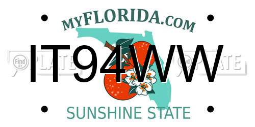 IT94WW Florida License Plate
