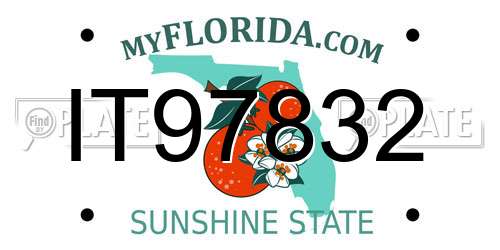 IT97832 Florida License Plate
