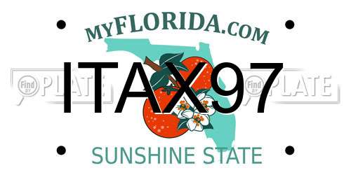 ITAX97 Florida License Plate