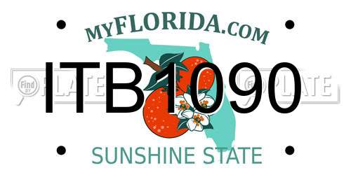 ITB1090 Florida License Plate