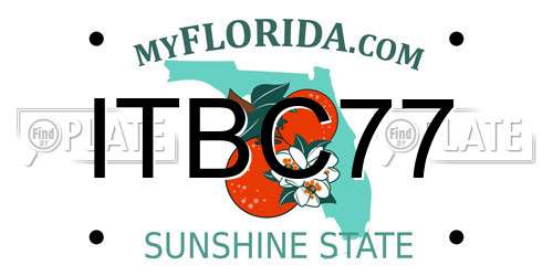 ITBC77 Florida License Plate