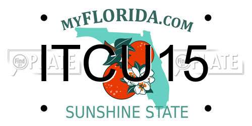 ITCU15 Florida License Plate