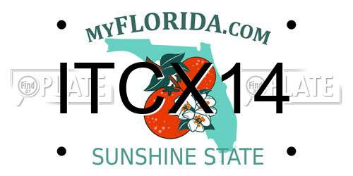 ITCX14 Florida License Plate